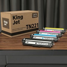 Kingjet Brother Uyumlu TN-221 Standart Kapasiteli (4 Renk Takım) Muadil Toner | HL-3170CDW
