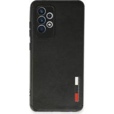 Elivora Newface Samsung Galaxy A72 Kılıf Loop Deri Silikon - Siyah