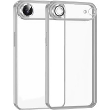 Elivora Newface Apple iPhone 17 Air Razer Lensli Silikon - Gümüş