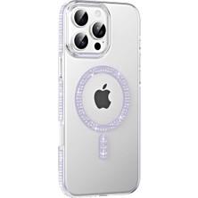 ALK Joko  Iphone 16 Pro Max Move Taşlı Magsafe Kapak - Lila
