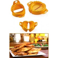 ALK Buffer® 3lü Çiğ Börek Kurabiye Hamur Işi Ravioli Kesme Kalıbı Aparatı