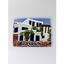 Mundy Küçükköy Polyester Kabartmalı Magnet 7,5 x 5,5 cm Dekoratif Hediyelik Buzdolabı Süsü (KOD:1599)