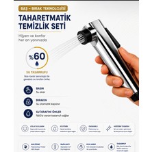 Kayra Grup Su Armatürleri Kayra  Taharetmatik Spiralli Set Bas Bırak Kolay Montaj