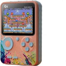 Genel Tedarik Taşınabilir Mini El Oyun Konsolu 500 Oyunlu Bluetooth Özellikli Pembe Renkli - Elektronik