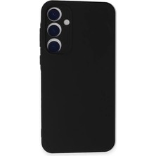 Elivora Newface Samsung Galaxy A55 5g Kılıf Nano Içi Kadife Silikon - Siyah