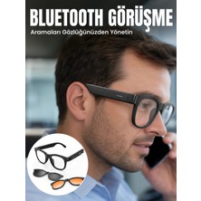 Esplendor Yapay Zekâ Destekli Kablosuz Akıllı Gözlük Bluetooth Görüşme Müzik Dinleme ve Manyetik Şarj Özellikli