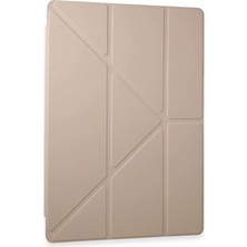 ALK Samsung Galaxy Tab A9 Kılıf Kalemlikli Mars Tablet Kılıfı - Rose Gold