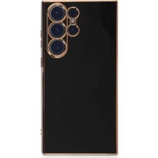 Elivora Newface Samsung Galaxy S23 Ultra Kılıf Volet Silikon - Siyah