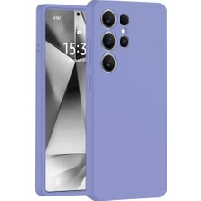 Elivora Newface Samsung Galaxy S25 Ultra Kılıf Nano Içi Kadife Silikon - Lila