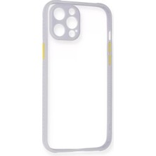Elivora Newface Apple iPhone 12 Pro Kılıf Miami Şeffaf Silikon - Lila