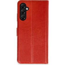 Elivora Newface Samsung Galaxy A05S Kılıf Trend S Plus Kapaklı Kılıf - Kırmızı