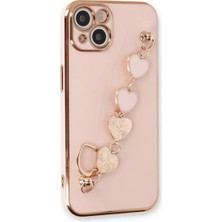 Elivora Newface Apple iPhone 14 Plus Kılıf Esila Silikon - Pudra