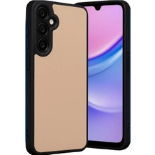 Elivora Newface Samsung Galaxy M15 Kılıf Aras Deri Kapak - Pudra