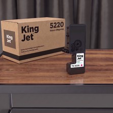 Kingjet Kyocera Uyumlu TK-5220 Standart Kapasiteli Kırmızı (Magenta) Muadil Toner Çipli | Ecosys M5521CDN