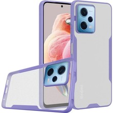 Elivora Newface Xiaomi Redmi Note 12 5g Kılıf Platin Silikon - Lila