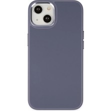 Elivora Newface Apple iPhone 14 Plus Kılıf Asya Deri Silikon - Mor