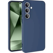 Elivora Newface Samsung Galaxy S24 Fe Kılıf Nano Içi Kadife Silikon - Lacivert