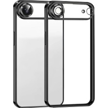 Elivora Newface Apple iPhone 17 Air Razer Lensli Silikon - Siyah