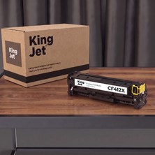 Kingjet Hp Uyumlu CF412X Sarı Yüksek Kapasiteli (Tekli) Çipli Muadil Toner | M452DW