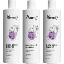 Homm Life Siyah Sarımsak ( Black Garlic ) Şampuan 400 ml - 3 Adet