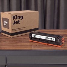 Kingjet Canon Uyumlu CRG-046H Siyah Yüksek Kapasiteli (Tekli) Çipli Muadil Toner