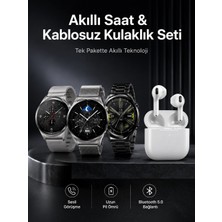 Akıllı Saat ve Kulaklık Seti Dokunmatik Ekran 5.0 Bluetooth Bağlantılı Sesli Görüşme Nemere