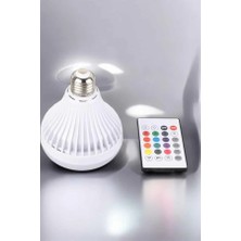 Kablosuz Bluetooth Hoparlör LED Lamba Midastech