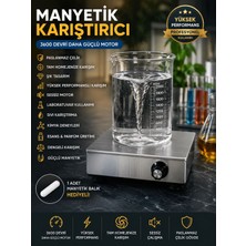 GmsMak Manyetik Karıştırıcı Paslanmaz Çelik 3600 Devir