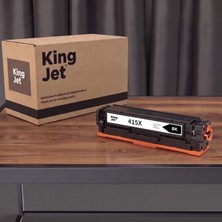 Kingjet Hp Uyumlu 415X W2030X Siyah Yüksek Kapasiteli (Tekli) Çipli Muadil Toner | Color Laserjet Pro Mfp M478FN
