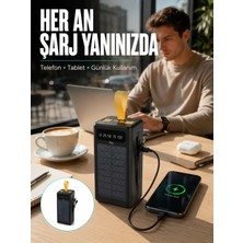 Hcc Trend Kamp ve Outdoor Kullanıma Uygun Güneş Panelli Powerbank Yeni Nesil