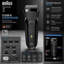 Braun Series 3 Shave & Style Sakal Şekillendirici ve Tıraş Makinesi, Kuru, 300BT