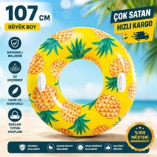 Poyraz Ticaret Intex 56261 Tropikal Meyve Desenli 107 cm Pvc Malzeme Tutma Kulplu