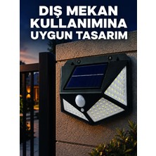 Marmara Avm Güneş Enerjisi ile Şarj Olan Hareket Sensörlü 3 Modlu LED Dış Mekan Duvar Aydınlatması