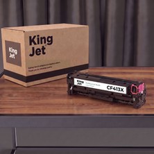 Kingjet Hp Uyumlu CF413X Kırmızı Yüksek Kapasiteli (Tekli) Çipli Muadil Toner | M452DW