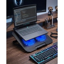 Sora Home Çift Fanlı Sessiz Laptop Soğutucu 17 Inç Uyumlu Yükseltici Stand