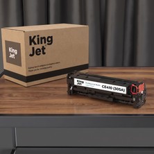 Kingjet Hp Uyumlu CE410 (305A) Siyah Standart Kapasiteli (Tekli) Çipli Muadil Toner | Laserjet Pro 400 Color M451NW