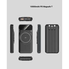 Sora Home 15W Kablosuz Hızlı Şarjlı 10000 Mah Powerbank – Taşınabilir, LED Göstergeli