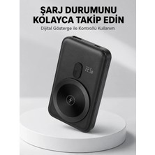 Sora Home LCD Ekranlı Kablosuz Powerbank Type C ve USB Çıkışlı Yeni Nesil