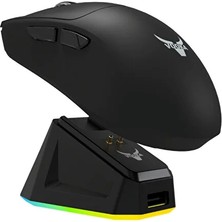 vooka Taaruz Kc5 Kablosuz Gaming Oyuncu Mouse 6d 4800 Dpı Rgb Şarj Istasyonlu 2.4ghz Oyuncu Mouse 67 Gram Ultra Hafif