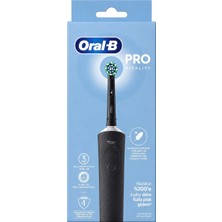 Oral-B Pro Vitality Şarjlı Elektrikli Diş Fırçası 3 Modlu Zamanlayıcılı Su Geçirmez Siyah