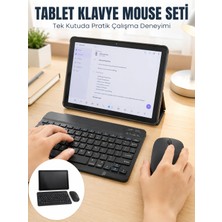 Esplendor Sım Kartlı Android Tablet Bluetooth Klavye Kablosuz Mouse Geniş Ekran ve Taşınabilir Kullanım Seti