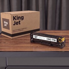 Kingjet Canon Uyumlu CRG-718 Sarı Standart Kapasiteli (Tekli) Çipli Muadil Toner | MF729CX