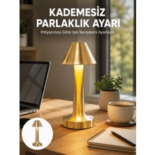 Esplendor LED Masa Lambası 3 Renk Ayarlı Şarjlı Kablosuz Modern Tasarım Yeni Nesil