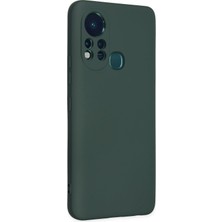 ALK Mey Ithalat®  Infinix Hot 11S Kılıf Nano Içi Kadife Silikon - Koyu Yeşil