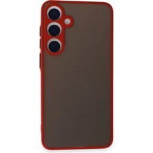 ALK Mey Ithalat®  Samsung Galaxy S24 Kılıf Montreal Silikon Kapak - Kırmızı