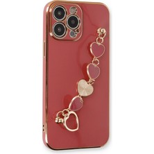 ALK Mey Ithalat®  iPhone 13 Pro Max Kılıf Esila Silikon - Kırmızı