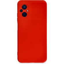 ALK Mey Ithalat®   Poco M5 Kılıf Nano Içi Kadife Silikon - Kırmızı