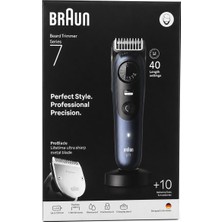 Braun Series 7 Bt7 Sakal Düzeltici Şarjlı Tıraş Makinesi 40 Uzunluk Ayarı Su Geçirmez 10 Aksesuar