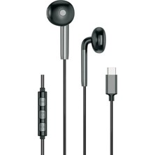 Schitec E30 High Sound Type-C Girişli Kulak Içi Mikrofonlu Kablolu Kulaklık Siyah