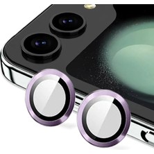 ALK Mey Ithalat®  Samsung Galaxy Z Flip 5 Valdez Metal Kamera Lens - Derin Mor
